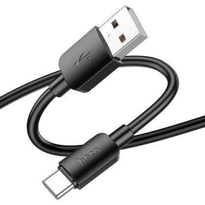 Cable de Datos y Carga USB-A - USB-C HOCO X96, 27W, 0.25m, Negro