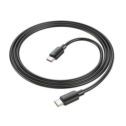 Cable de Datos y Carga USB-C - USB-C HOCO X96, 100W, 1m, Negro