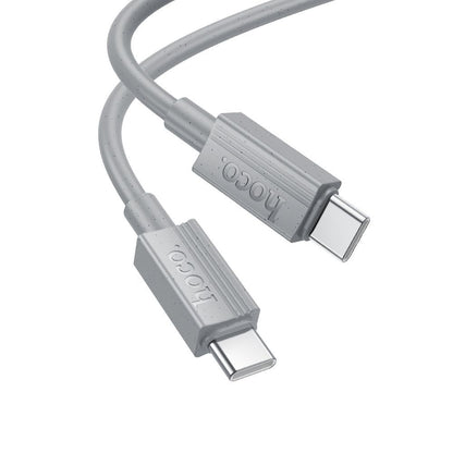 Cable de Datos y Carga USB-C - USB-C HOCO X107, 60W, 1m, Gris