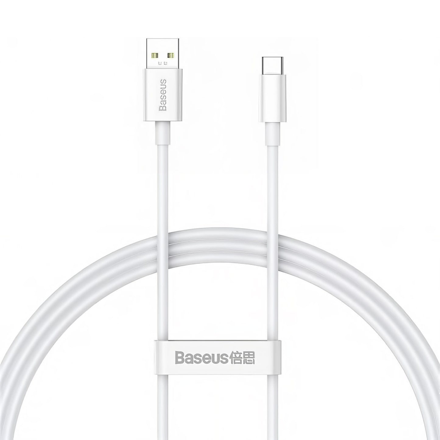 Cable de datos y carga USB-A - USB-C Baseus Superior Series, 65W, 1m, Blanco CAYS000902 