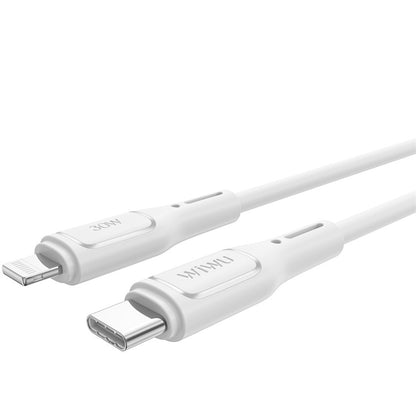 Cable de carga y datos USB-C - Lightning WiWu Wi-C043E Starlink, 30W, 1m, Blanco 