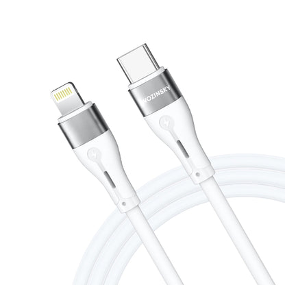 Cable de Datos y Carga USB-C - Lightning WZK WSTCL1, 27W, 1m, Blanco