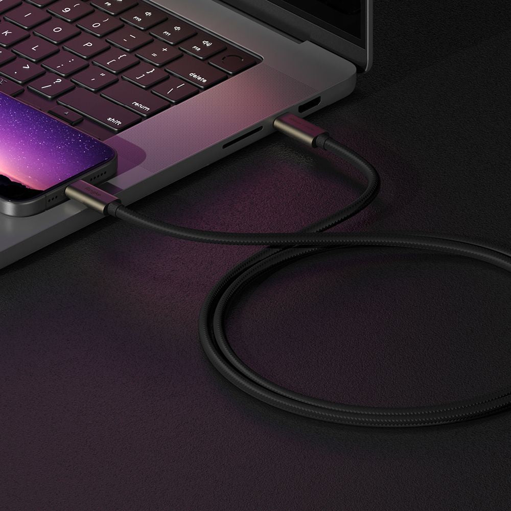 Cable de Datos y Carga USB-C - USB-C Ringke 2X2, 240W, 1m, Negro