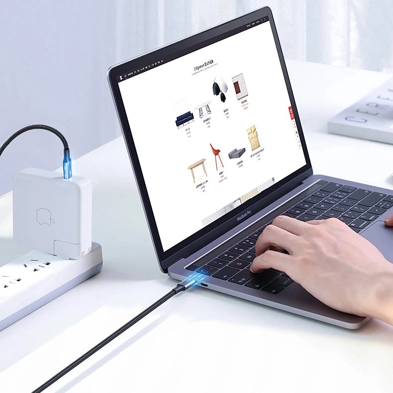 Cable de Datos y Carga USB-C a USB-C UGREEN US316, 100W, 1.5m, Gris