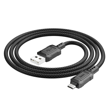 USB-A to microUSB Data and Charging Cable HOCO Leader X94, 18W, 1m, Black
