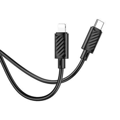 Cable de Datos y Carga USB-C - Lightning HOCO X88, 20W, 1m, Negro