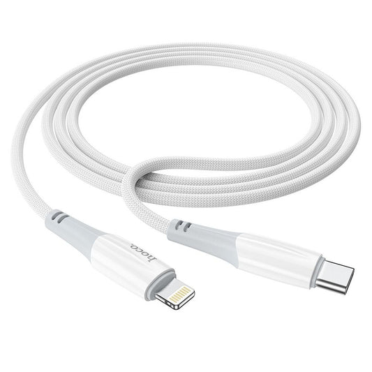 Cable de Datos y Carga USB-C - Lightning HOCO X70, 20W, 1m, Blanco
