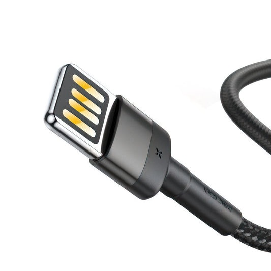 Cable de Datos y Carga USB-A - Lightning Baseus Cafule Special Edition, 18W, 1m, Gris CALKLF-GG1