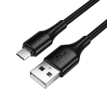 Cable de Datos y Carga USB-A - microUSB HOCO X120, 18W, 1m, Negro
