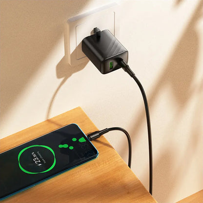 Cable de Datos y Carga USB-C - USB-C HOCO X120, 60W, 1m, Negro