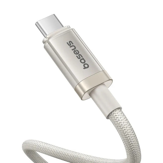 Cable de Datos y Carga USB-C - USB-C Baseus Titanium, 100W, 1m, Plateado P10378100G21-00