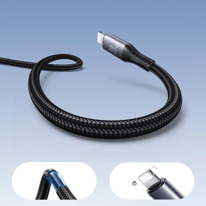 Cable de Datos y Carga USB-C - Lightning Joyroom S-A28 Flash, 30W, 1m, Negro