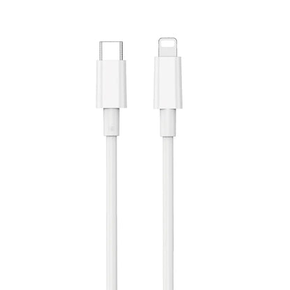 Cable de Datos y Carga USB-C - Lightning WiWu Wi-C008, 30W, 1.2m, Blanco