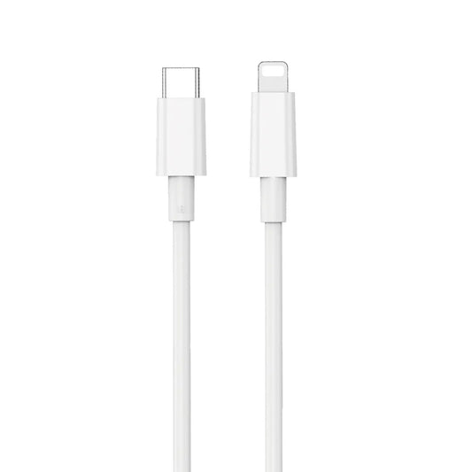 Cable de Datos y Carga USB-C - Lightning WiWu Wi-C008, 30W, 1.2m, Blanco