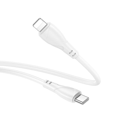 Cable de Datos y Carga USB-C - Lightning Borofone BX121 Energy, 27W, 1m, Blanco