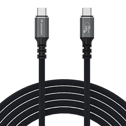 Cable de Datos y Carga USB-C - USB-C WZK WPS-UY42S, 240W, 2m, Negro