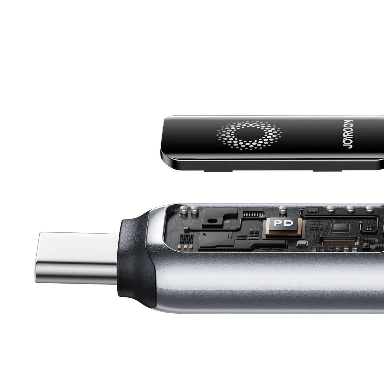 Cable de Datos y Carga USB-A - USB-C Joyroom S-A55 StarFlight Display, 66W, 1.2m, Negro