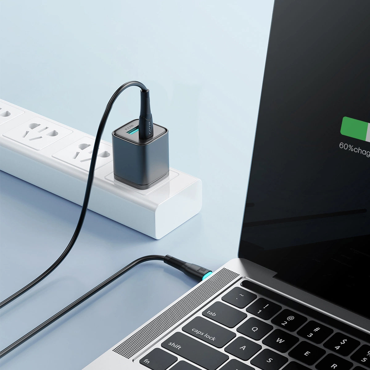 Cable de Datos y Carga USB-C - USB-C Joyroom S-A32, 60W, 1m, Negro