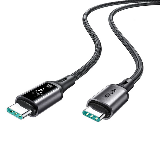 Cable de Datos y Carga USB-C - USB-C Joyroom S-A60 StarTalk, 100W, 1.2m, Negro