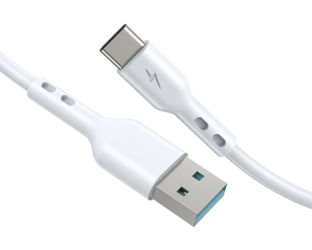 Cable de Datos y Carga USB-A - USB-C BWOO X172C, 60W, 1m, Blanco