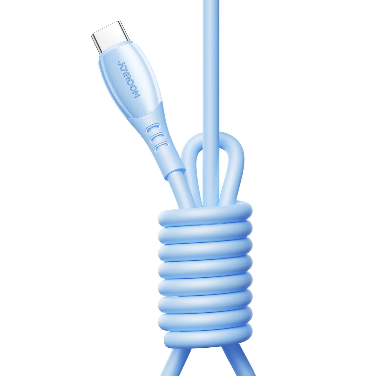 Cable de Datos y Carga USB-C - Lightning Joyroom S-A59 Vibrant, 30W, 1.2m, Azul