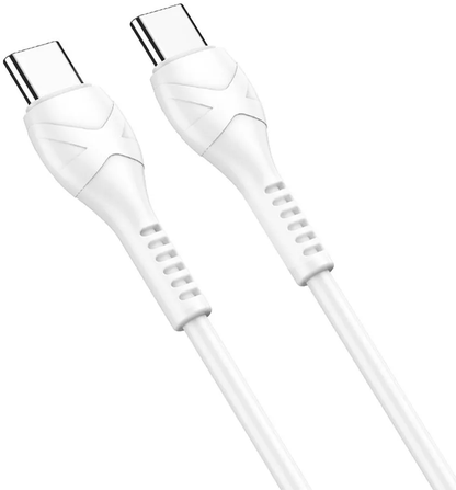 Cable de Datos y Carga USB-C - USB-C HOCO X37, 60W, 1m, Blanco