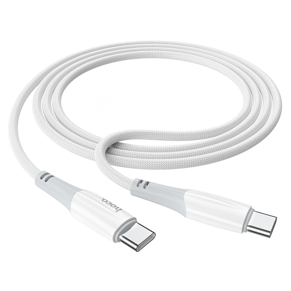 Cable de Datos y Carga USB-C - USB-C HOCO X70, 60W, 1m, Blanco