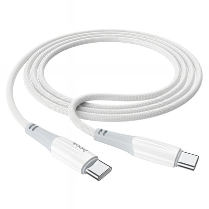 Cable de Datos y Carga USB-C - USB-C HOCO X70, 60W, 1m, Blanco