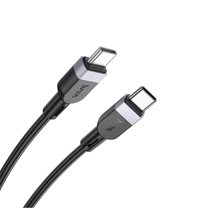 Cable de Datos y Carga USB-C - USB-C HOCO X109, 60W, 1m, Negro