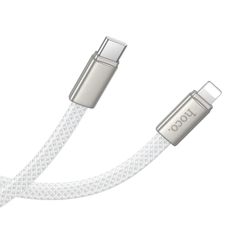 Cable de Datos y Carga USB-C - Lightning HOCO X125, 30W, 1m, Blanco