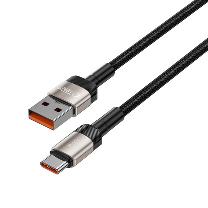 Cable de Datos y Carga USB-A - USB-C Tech-Protect Ultraboost EVO, 100W, 1m, Plateado