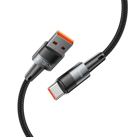 Cable de Datos y Carga USB-A - USB-C Tech-Protect Ultraboost, 66W, 0.5m, Gris