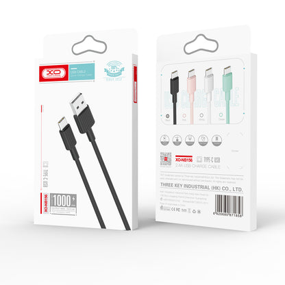 Cable de Datos y Carga USB-A - USB-C XO Design NB156, 18W, 1m, Negro