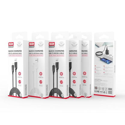 Cable de Datos y Carga USB-A - microUSB XO Design NB235, 18W, 1m, Negro
