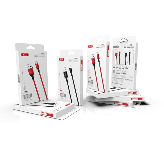 Cable de Datos y Carga USB-A - USB-C XO Design NB143, 18W, 2m, Negro