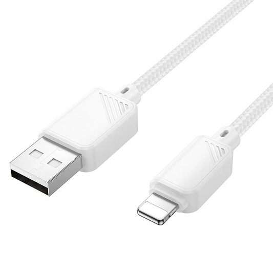 Cable de Datos y Carga USB-A - Lightning HOCO X113, 18W, 1m, Blanco