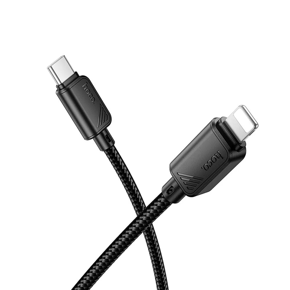Cable de Datos y Carga USB-C - Lightning HOCO X113, 27W, 1m, Negro