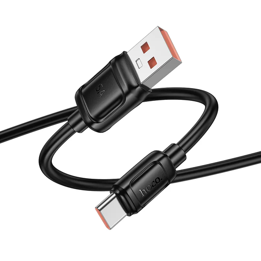 Cable de Datos y Carga USB-A - USB-C HOCO X115, 100W, 1m, Negro