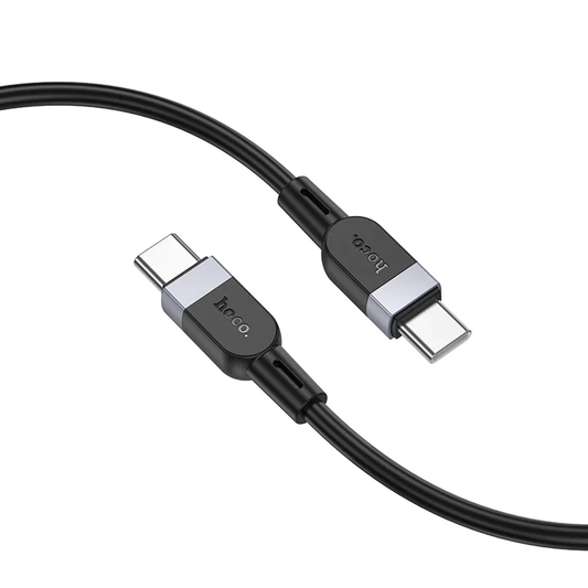 Cable de Datos y Carga USB-C - USB-C HOCO X109, 60W, 2m, Negro