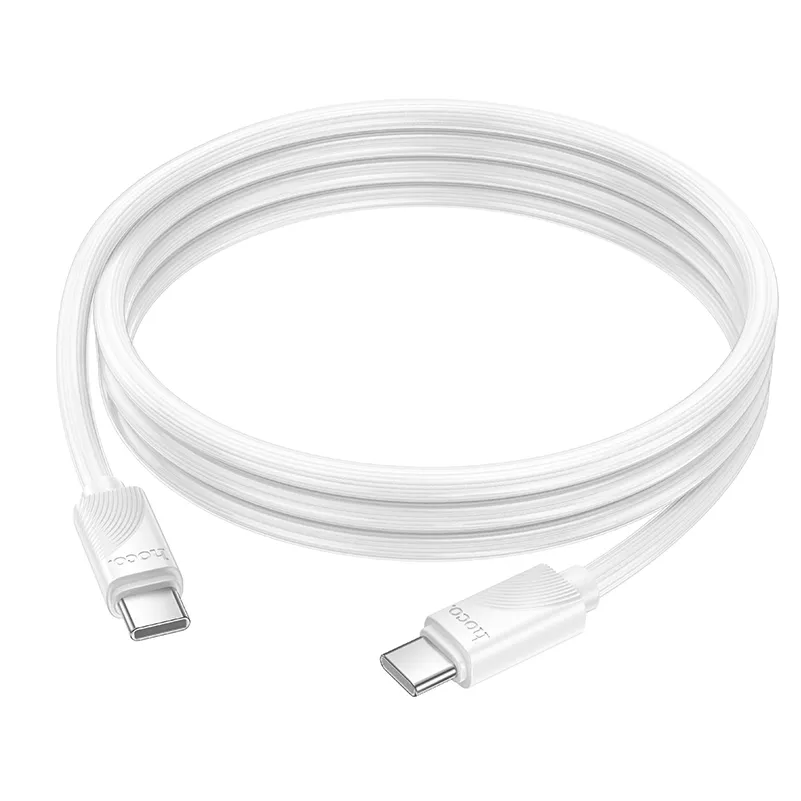 Cable de Datos y Carga USB-C - USB-C HOCO X114, 60W, 1m, Blanco