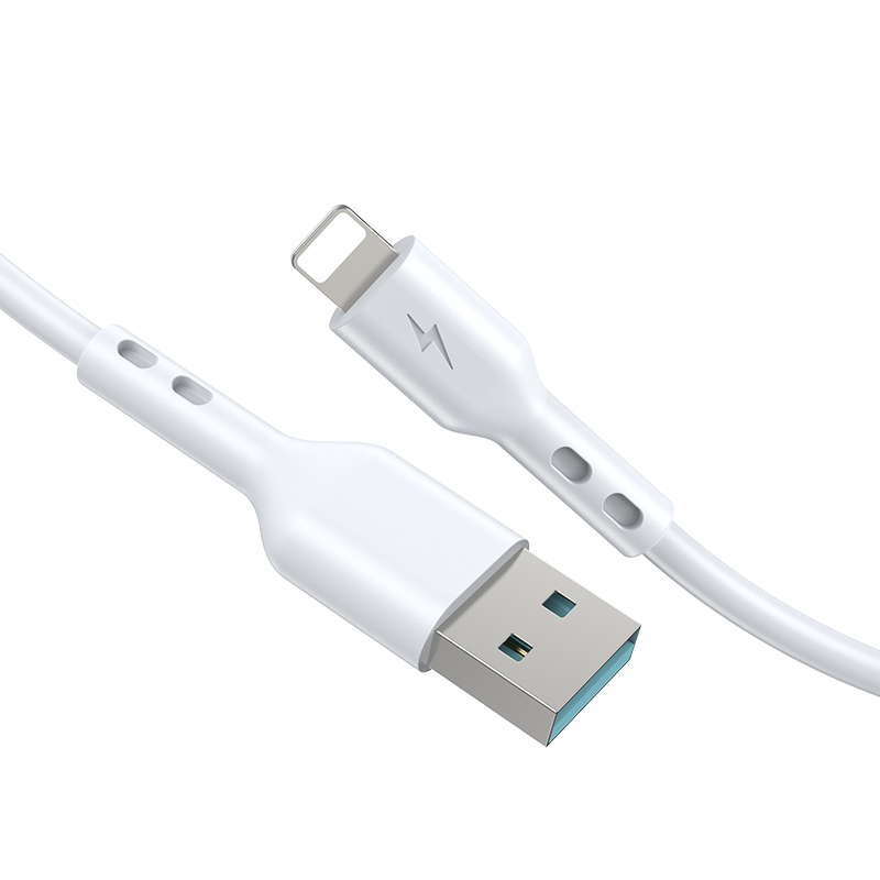 Cable de Datos y Carga USB-A - Lightning BWOO BO-X172L-2M, 15W, 2m, Blanco