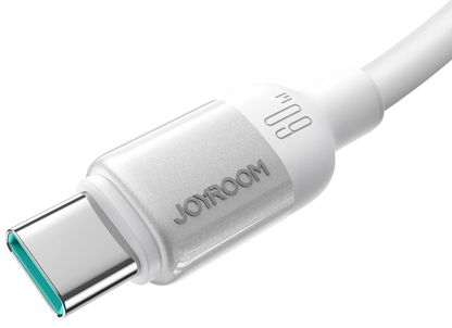 Cable de Datos y Carga USB-C - USB-C Joyroom S-A62 Lively, 60W, 1.2m, Blanco
