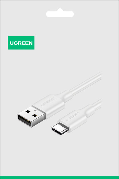 Cable de Datos y Carga USB-A - USB-C UGREEN US287, 18W, 1.5m, Blanco