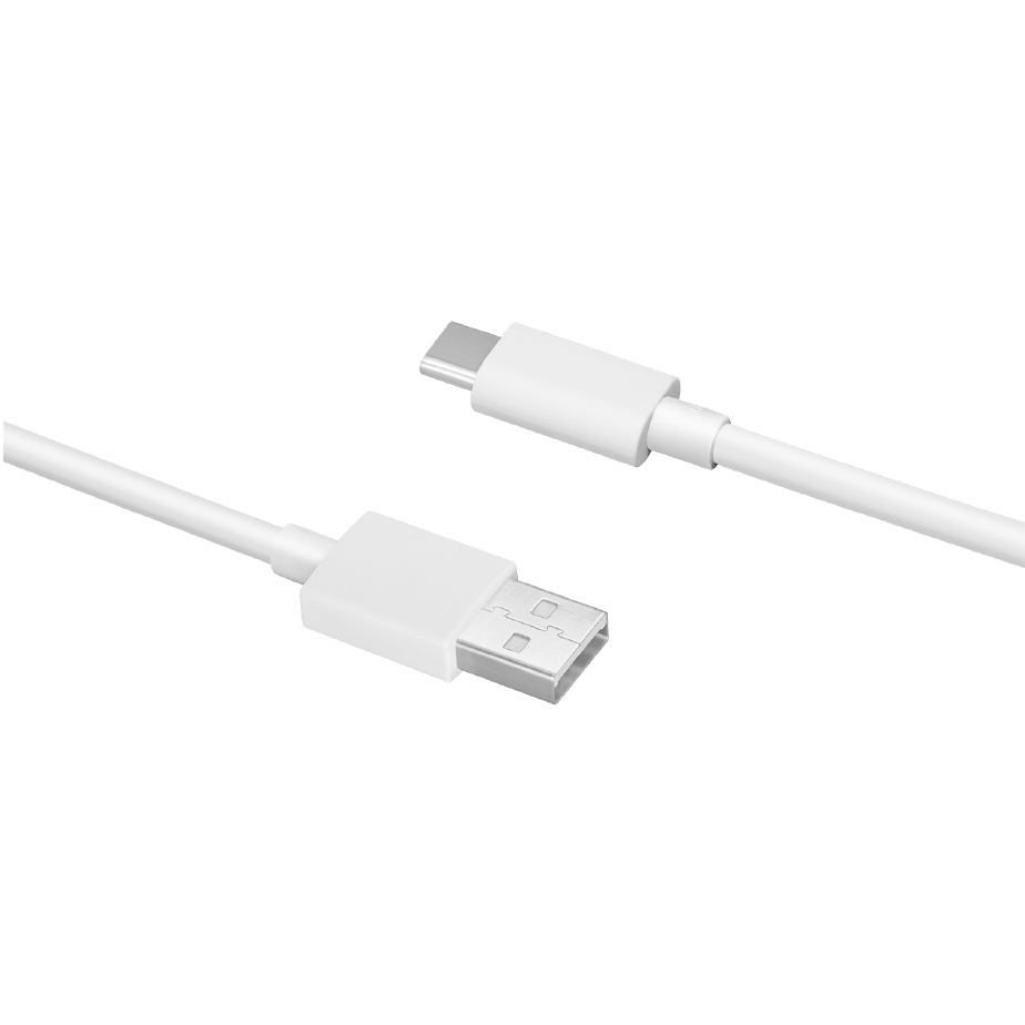 Cable de Datos y Carga USB-A - USB-C Oppo DL129, 1m, Blanco 611602000006