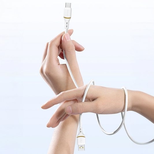 Cable de Datos y Carga USB-A - Lightning Dudao L25L, 30W, 1m, Blanco