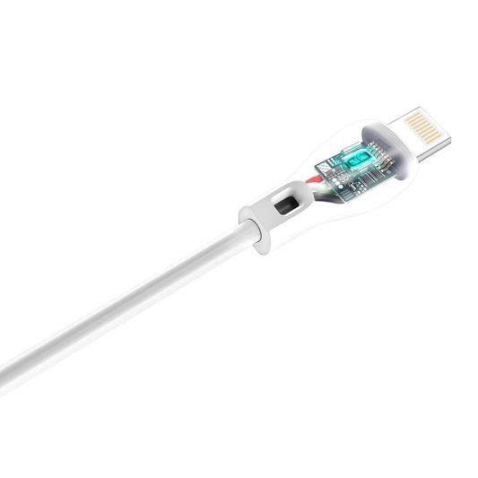 Cable de Datos y Carga USB-A - Lightning Dudao L4L, 18W, 1m, Blanco