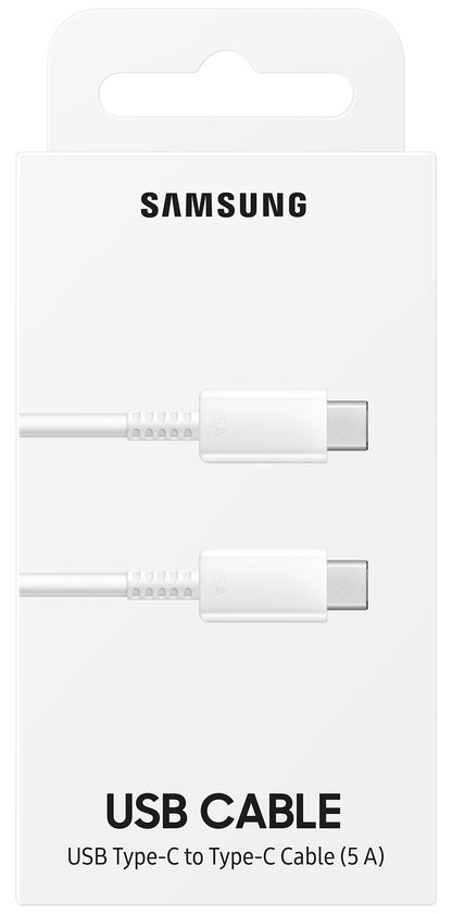 Cable de carga y datos USB-C - USB-C Samsung EP-DN975, 100 W, 1 m, blanco EP-DN975BWEGWWW