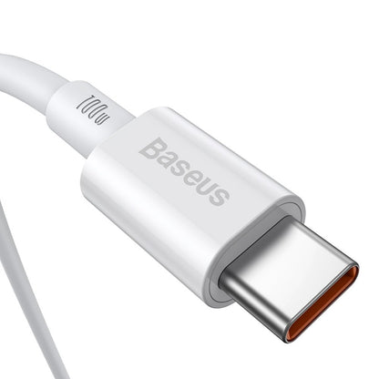 Cable de carga y datos USB-C - USB-C Baseus Superior Series, 100W, 2m, Blanco CATYS-C02