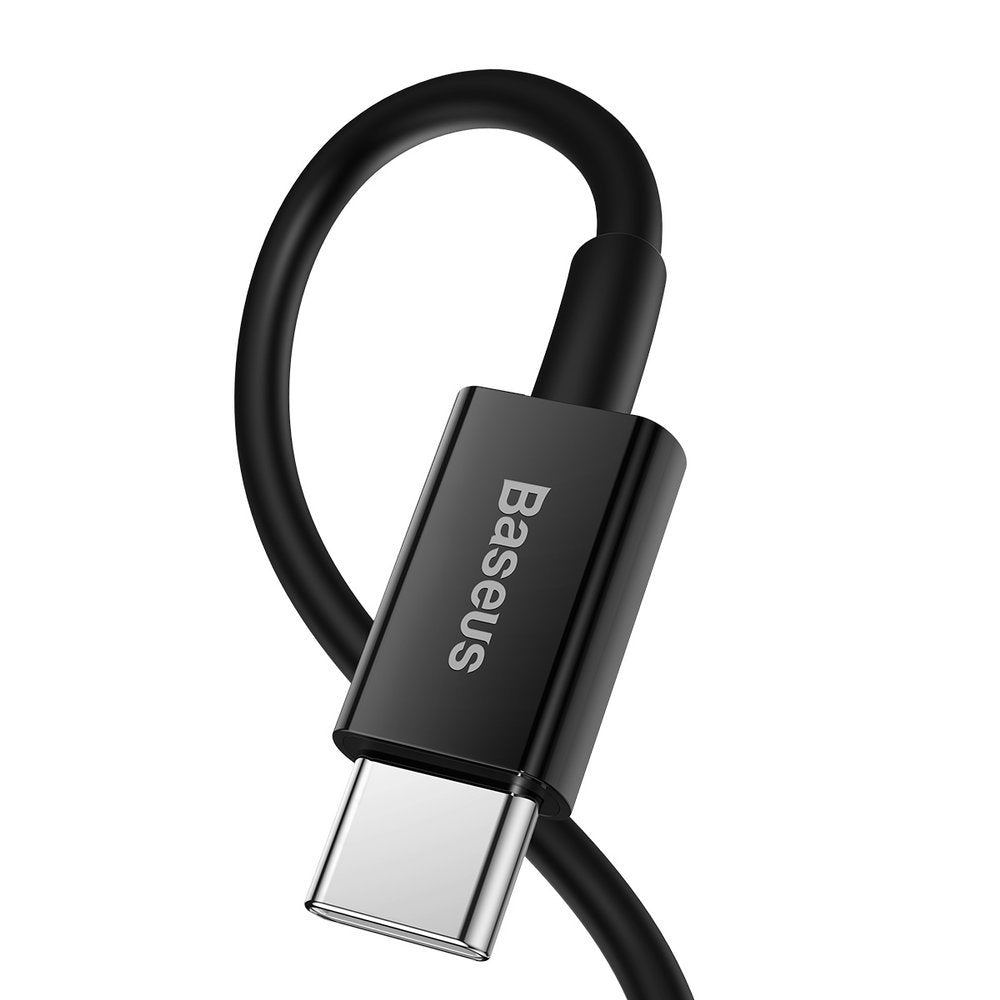 Cable de datos y carga USB-C - Lightning Baseus Superior Series, 20W, 1m, Negro CATLYS-A01