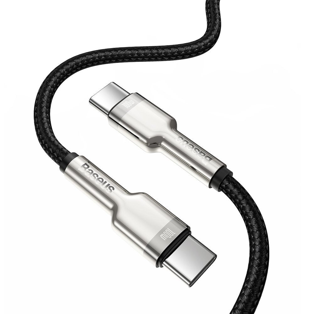 Cable de Datos y Carga USB-C - USB-C Baseus Cafule, 100W, 2m, Negro CATJK-D01